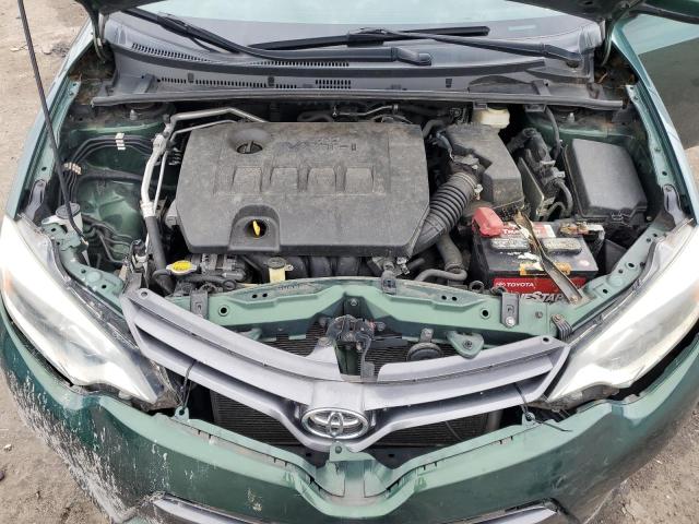 2T1BURHE5GC599981 - 2016 TOYOTA COROLLA L GREEN photo 11