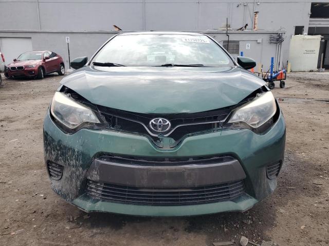2T1BURHE5GC599981 - 2016 TOYOTA COROLLA L GREEN photo 5