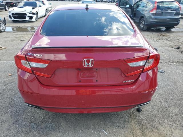 1HGCV1F3XNA048548 - 2022 HONDA ACCORD SPORT 红色 照片 6