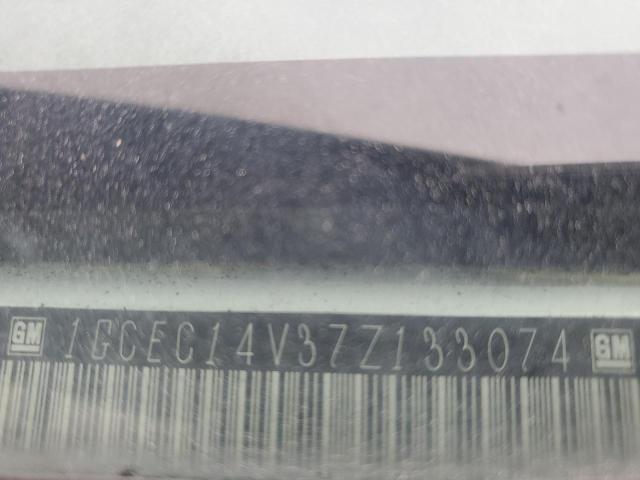 1GCEC14V37Z133074 - 2007 CHEVROLET SILVERADO C1500 CLASSIC WHITE photo 12