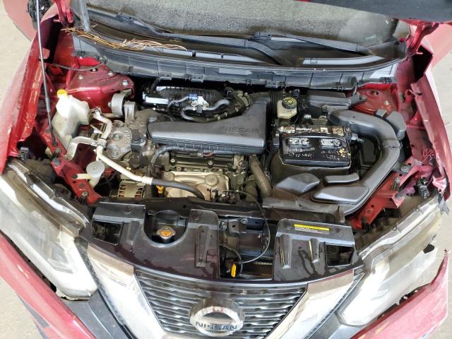 JN8AT2MT0HW393278 - 2017 NISSAN ROGUE S RED photo 12