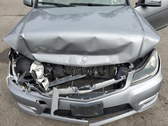 WDDGF8AB6DR288979 - 2013 MERCEDES-BENZ C 300 4MATIC GRAY photo 11