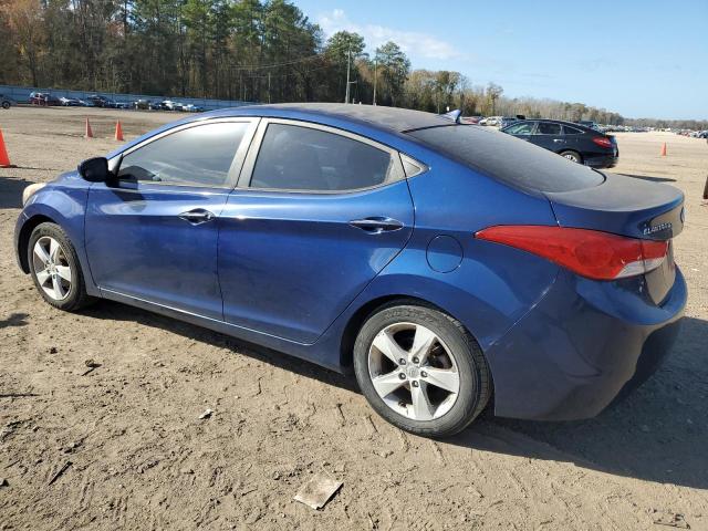 KMHDH4AE6DU520855 - 2013 HYUNDAI ELANTRA GLS BLUE photo 2