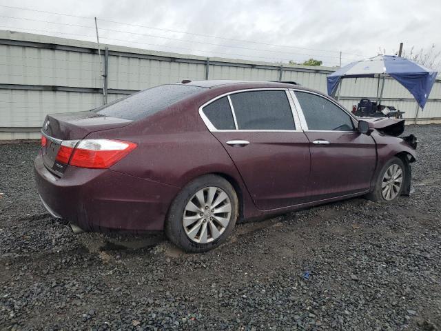 1HGCR2F80EA161057 - 2014 HONDA ACCORD EXL MAROON photo 3