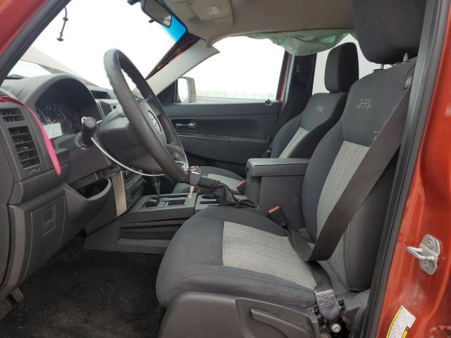1J8GN28K69W519493 - 2009 JEEP LIBERTY SPORT ORANGE photo 7