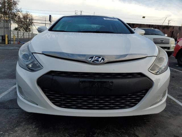 KMHEC4A42EA116139 - 2014 HYUNDAI SONATA HYBRID WHITE photo 5