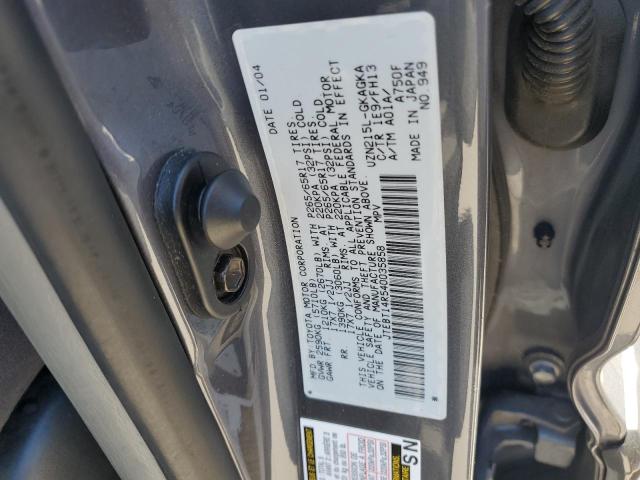 JTEBT14R540035858 - 2004 TOYOTA 4RUNNER SR5 Մոխրագույն լուսանկար 13