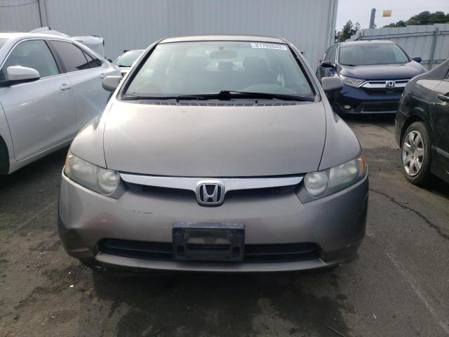 2HGFA16508H333579 - 2008 HONDA CIVIC LX GRAY photo 5