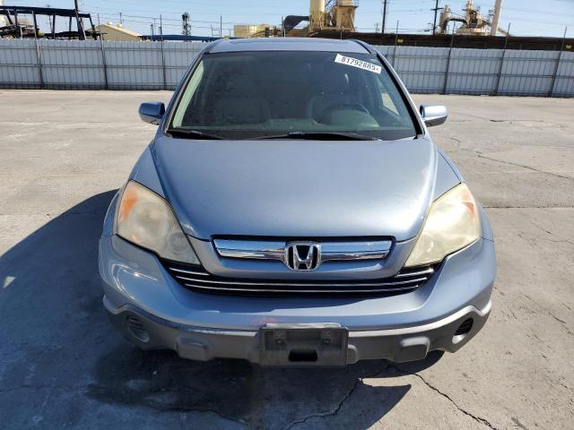 JHLRE38767C081027 - 2007 HONDA CR-V EXL BLUE photo 5