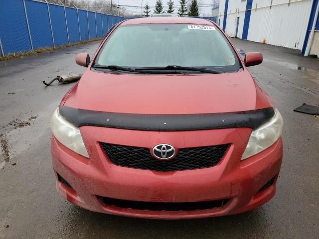 2T1BU40EX9C178176 - 2009 TOYOTA COROLLA BASE RED photo 5