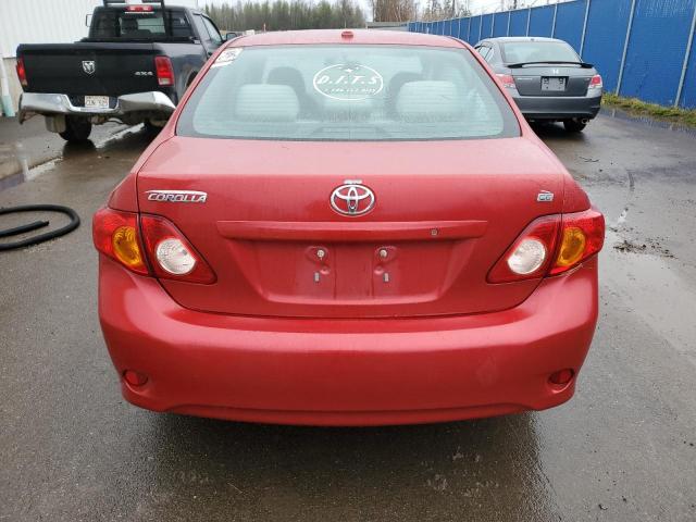 2T1BU40EX9C178176 - 2009 TOYOTA COROLLA BASE RED photo 6