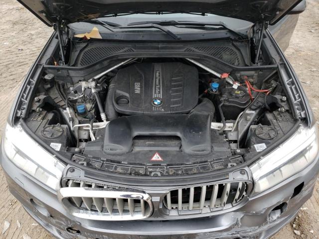 5UXKS4C55F0N10496 - 2015 BMW X5 XDRIVE35D GRAY photo 12
