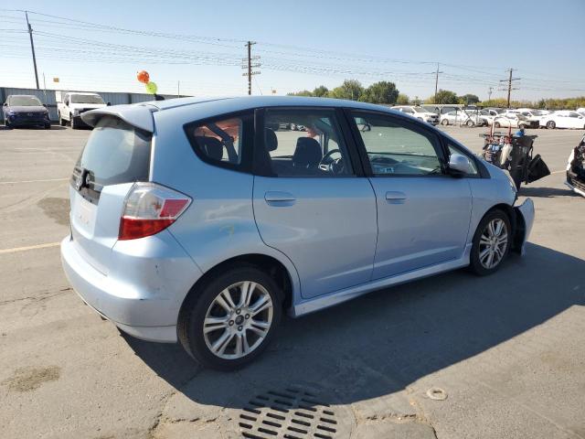 JHMGE8H49AC012748 - 2010 HONDA FIT SPORT BLUE photo 3