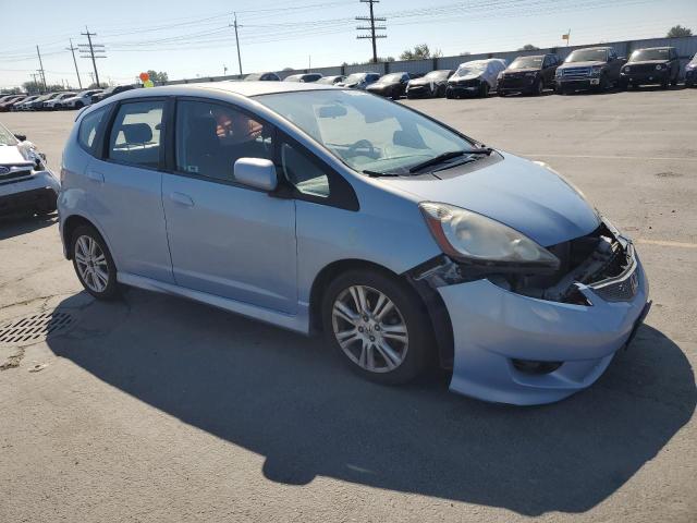 JHMGE8H49AC012748 - 2010 HONDA FIT SPORT BLUE photo 4