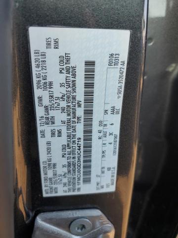 1FMCU0GD3HUC44719 - 2017 FORD ESCAPE SE GRAY photo 13