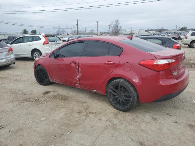 KNAFK4A68G5567193 - 2016 KIA FORTE LX MAROON photo 2