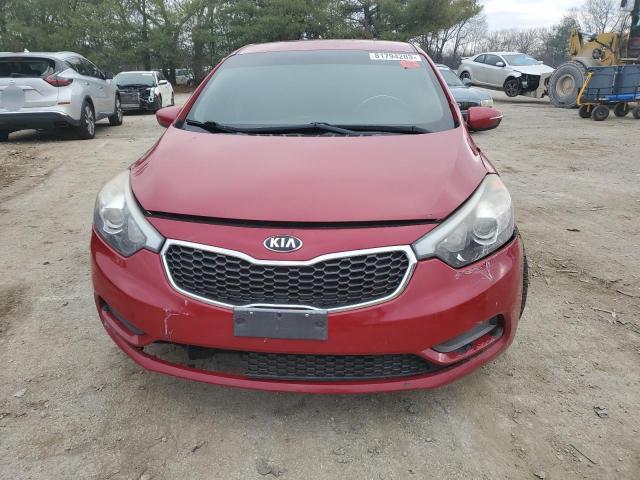 KNAFK4A68G5567193 - 2016 KIA FORTE LX MAROON photo 5