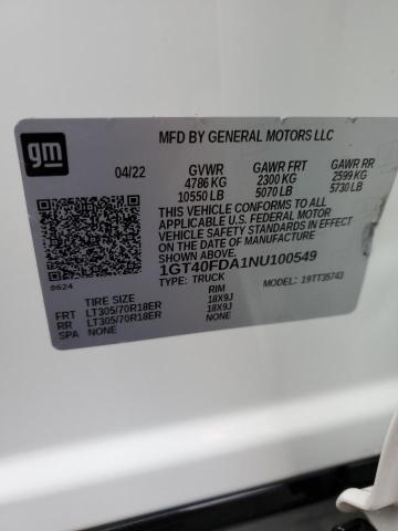 1GT40FDA1NU100549 - 2022 GMC HUMMER PIC EDITION 1 WHITE photo 12