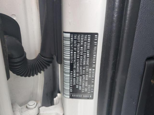 3VWRL7AT1DM663576 - 2013 VOLKSWAGEN BEETLE 白色 照片 12