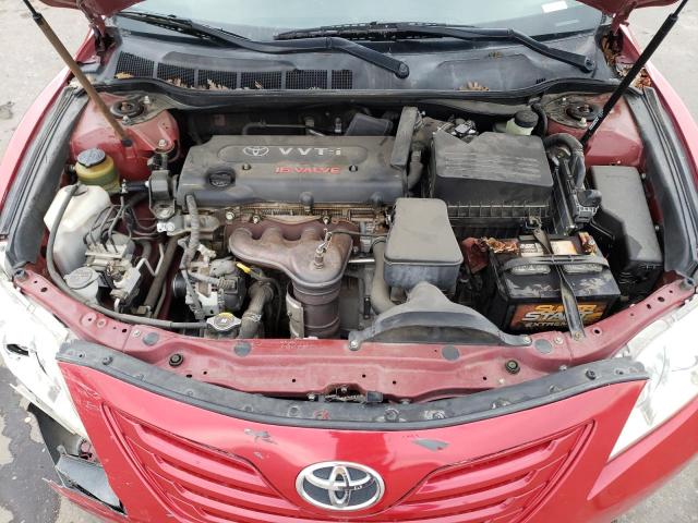 JTNBE46K573075663 - 2007 TOYOTA CAMRY CE RED photo 11