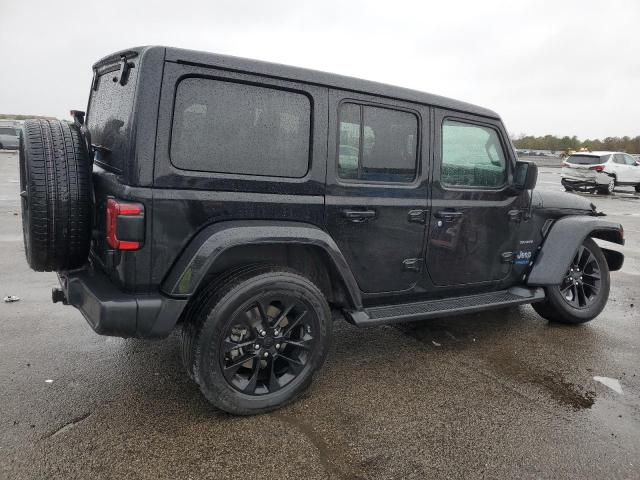 1C4JJXP64MW748869 - 2021 JEEP WRANGLER U SAHARA 4XE BLACK photo 3