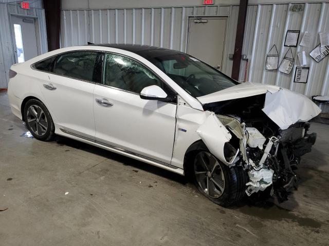 KMHE34L36KA090645 - 2019 HYUNDAI SONATA HYBRID WHITE photo 4