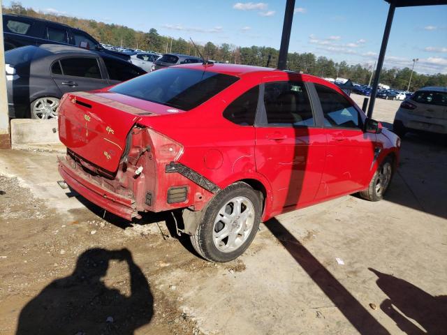 1FAHP35N88W231392 - 2008 FORD FOCUS SE RED photo 3