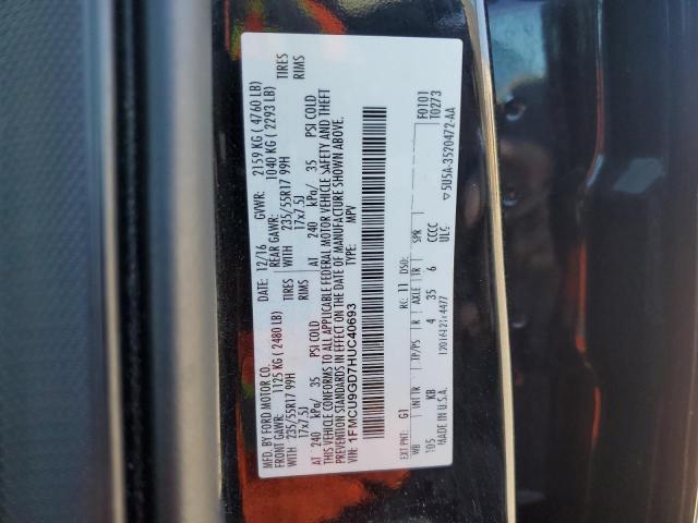 1FMCU9GD7HUC40693 - 2017 FORD ESCAPE SE BLACK photo 13