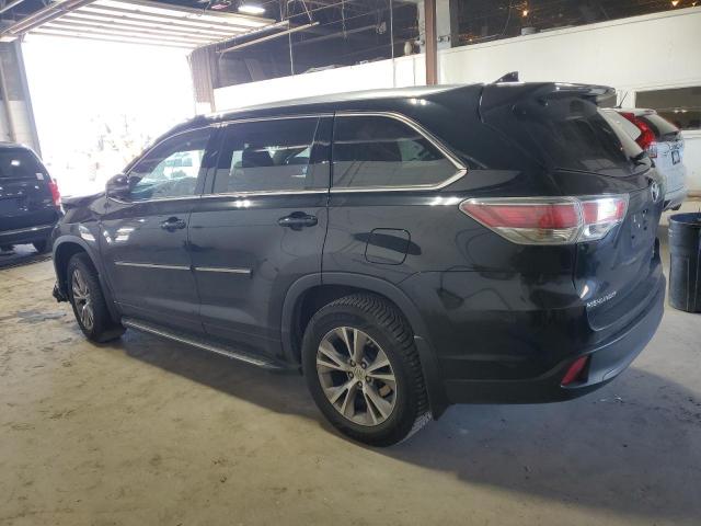 5TDJKRFH5FS100391 - 2015 TOYOTA HIGHLANDER XLE შავი ფოტო 2