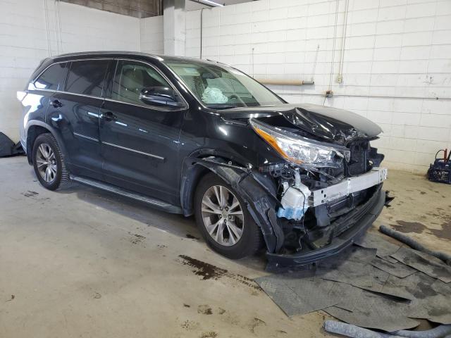 5TDJKRFH5FS100391 - 2015 TOYOTA HIGHLANDER XLE შავი ფოტო 4