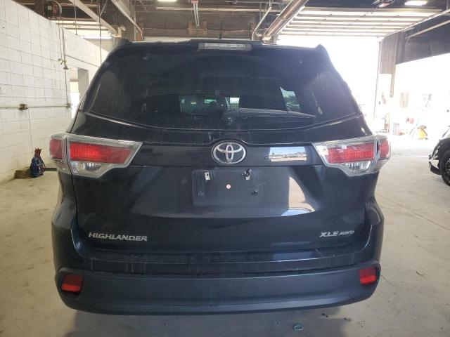 5TDJKRFH5FS100391 - 2015 TOYOTA HIGHLANDER XLE შავი ფოტო 6