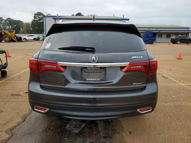 5FRYD4H43EB037430 - 2014 ACURA MDX TECHNOLOGY GRAY photo 6