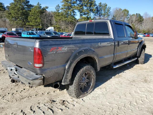 1FTWW31P55ED13559 - 2005 FORD F350 SRW SUPER DUTY GRAY photo 3