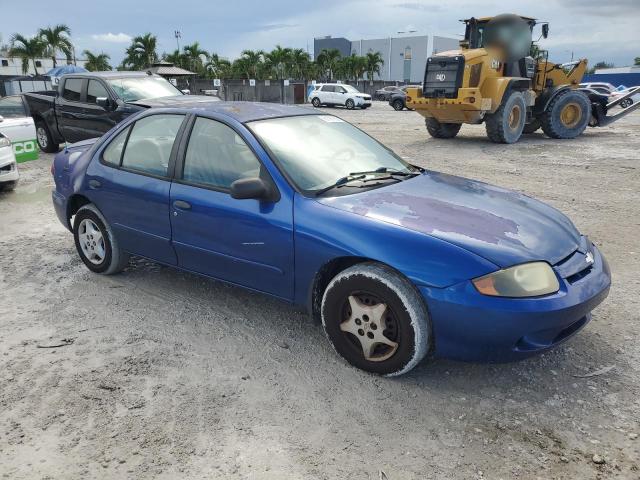 1G1JC52F037314102 - 2003 CHEVROLET CAVALIER BLUE photo 4