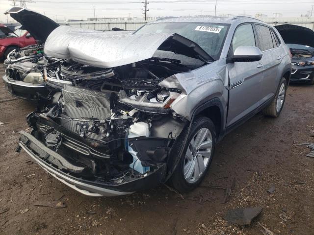 1V2KE2CAXNC202276 - 2022 VOLKSWAGEN ATLAS CROS SE Серебристый фото 1