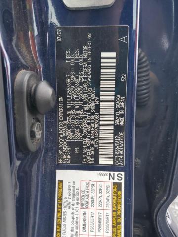 JTEZU14R978090881 - 2007 TOYOTA 4RUNNER SR5 أزرق صورة 12