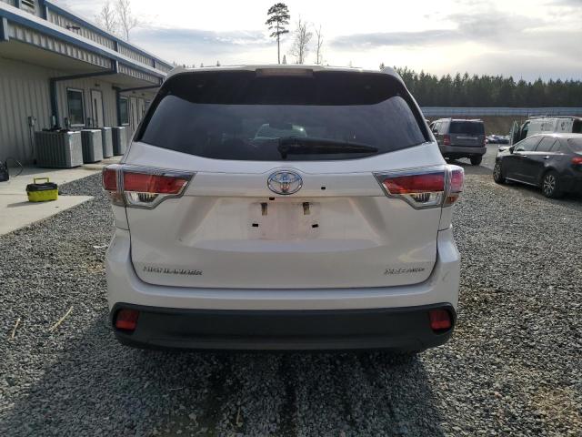 5TDJKRFH9GS273347 - 2016 TOYOTA HIGHLANDER XLE WHITE photo 6