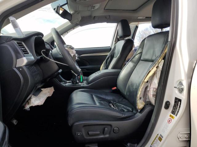 5TDJKRFH9GS273347 - 2016 TOYOTA HIGHLANDER XLE WHITE photo 7