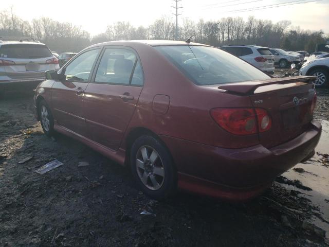 2T1BR32E05C462435 - 2005 TOYOTA COROLLA CE RED photo 2