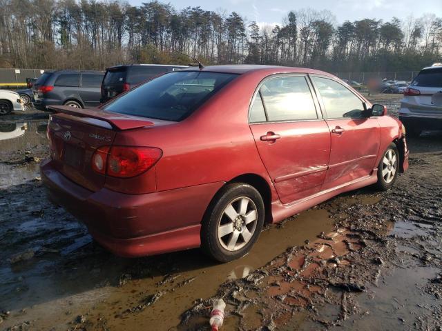 2T1BR32E05C462435 - 2005 TOYOTA COROLLA CE RED photo 3