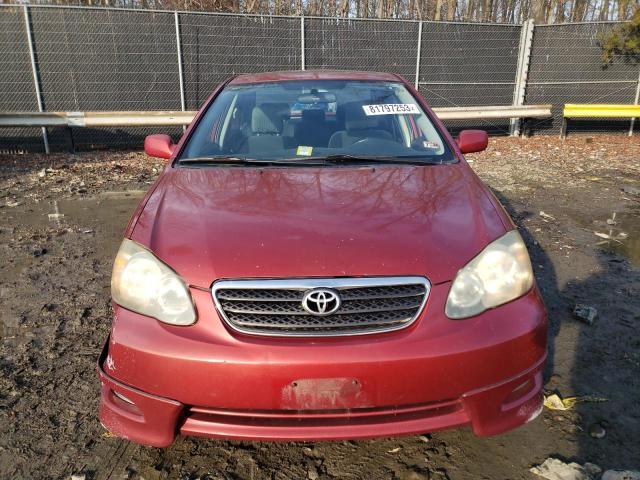 2T1BR32E05C462435 - 2005 TOYOTA COROLLA CE RED photo 5