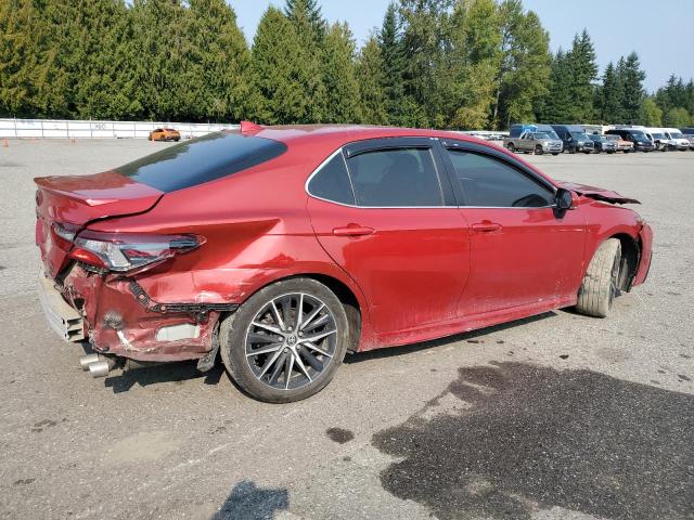 4T1T11BK8MU043722 - 2021 TOYOTA CAMRY SE 红色 照片 3