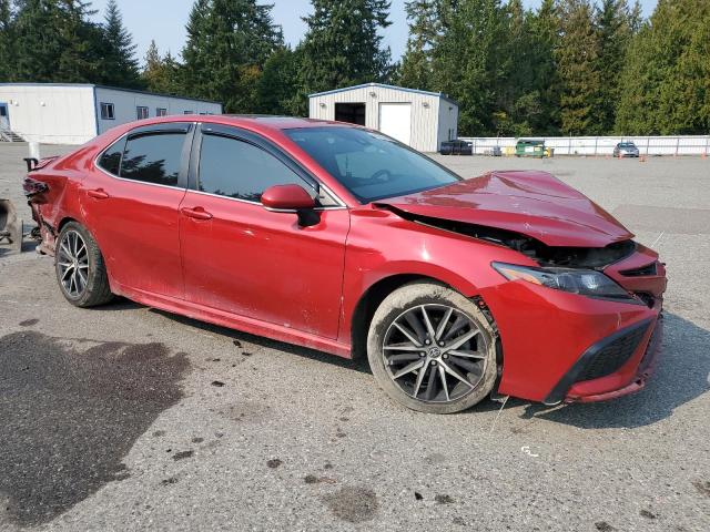 4T1T11BK8MU043722 - 2021 TOYOTA CAMRY SE 红色 照片 4