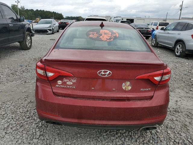 5NPE34AF1GH357272 - 2016 HYUNDAI SONATA SPORT RED photo 6