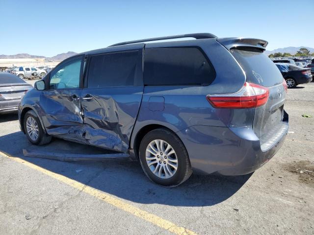 5TDYZ3DC6HS789486 - 2017 TOYOTA SIENNA XLE BLUE photo 2