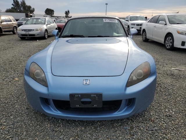 JHMAP21495S008864 - 2005 HONDA S2000 BLUE photo 5