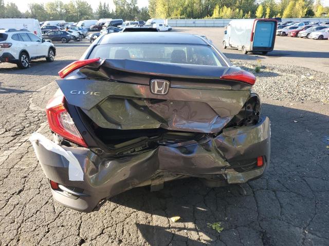 2HGFC2F59JH519739 - 2018 HONDA CIVIC LX GRAY photo 6
