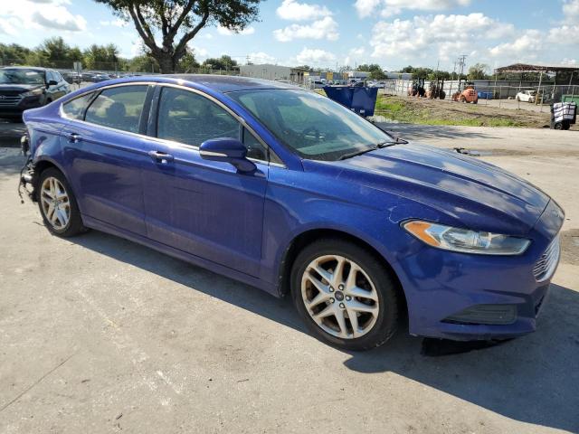 3FA6P0H7XDR198363 - 2013 FORD FUSION SE BLUE photo 4