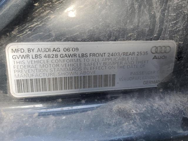 WAUDFAFL6AN007513 - 2010 AUDI A4 PREMIUM CHARCOAL photo 12