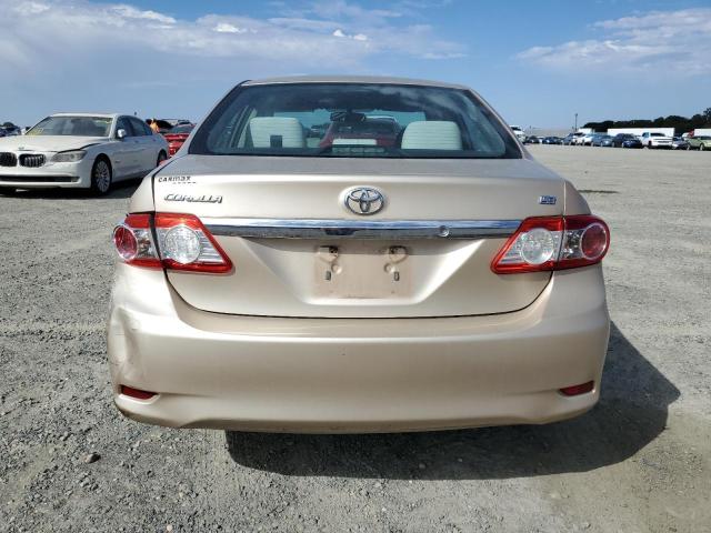 2T1BU4EE1BC747625 - 2011 TOYOTA COROLLA BASE GOLD photo 6